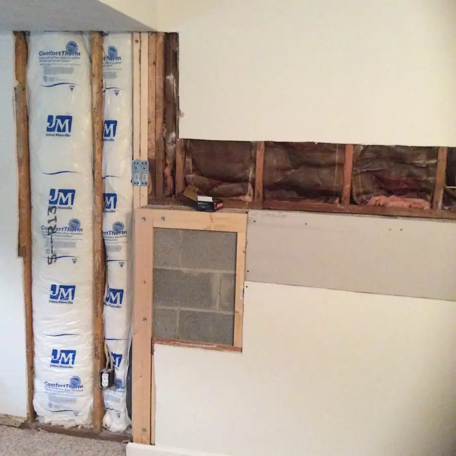 Wall insulation replacement during Structural Drying in Colton
